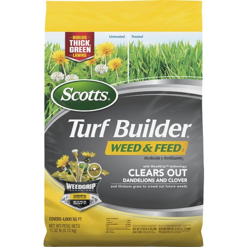 25021A Scotts Turf Builder Weed & Feed Lawn Fertilizer with Weed Killer