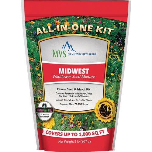 106485 Mountain View Seeds Midwest Wildflower Seed Mix