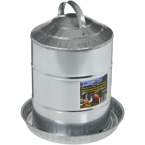 3G Farm-Tuff Galvanized Poultry Fountain