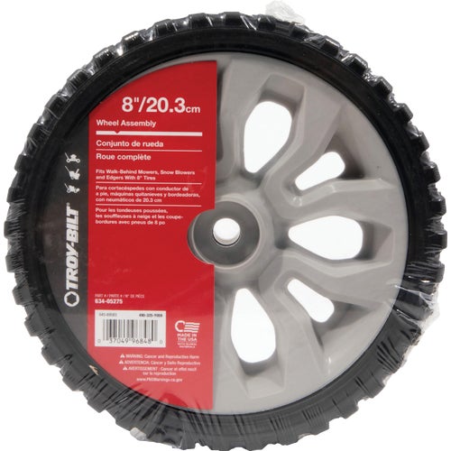 490-325-Y059 Troy-Bilt Wheel Assembly for Most Troy-Bilt Walk-Behind Mowers, Edgers & Snow Blowers