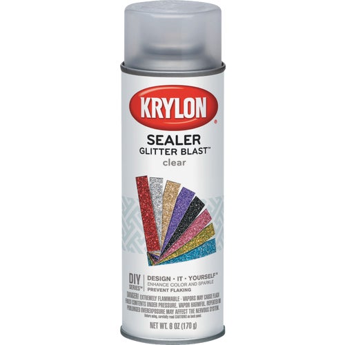 K03800000 Krylon Glitter Blast Clear Sealer Spray