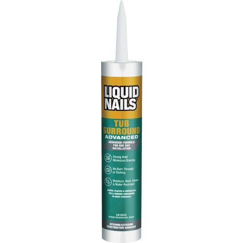 LN-1015 Liquid Nails Advanced Tub Surround & Shower Wall Adhesive