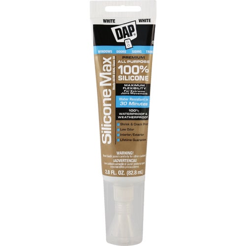 8796 DAP Silicone Max Premium All Purpose 100% Silicone Sealant