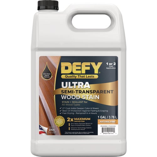 300690 Defy Ultra Semi-Transparent Wood Stain