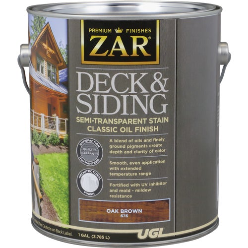 67613 ZAR Deck & Siding Semi-Transparent Exterior Stain