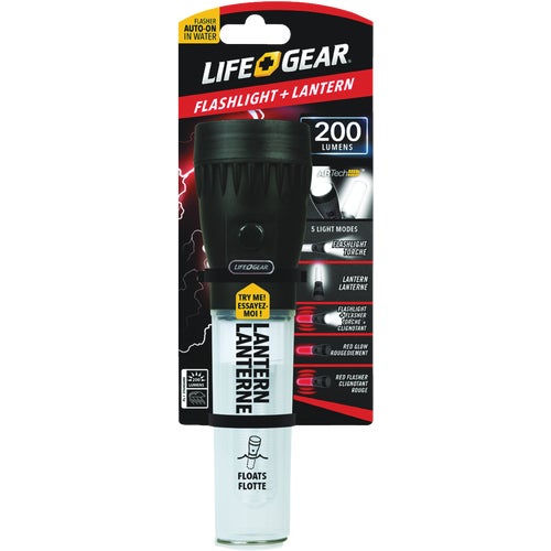 41-3744 Life Gear Storm Proof 2-In-1 LED Flashlight & Lantern