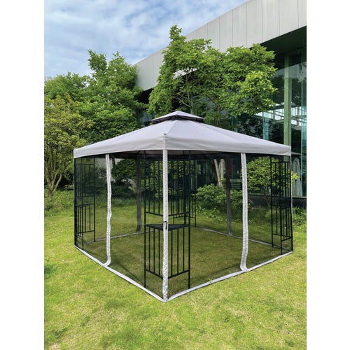 TJSG-127-4*4-PLN Outdoor Expressions Steel Gazebo