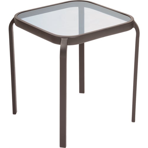 TJF-T033T Outdoor Expressions Windsor Smoked Glass Side Table