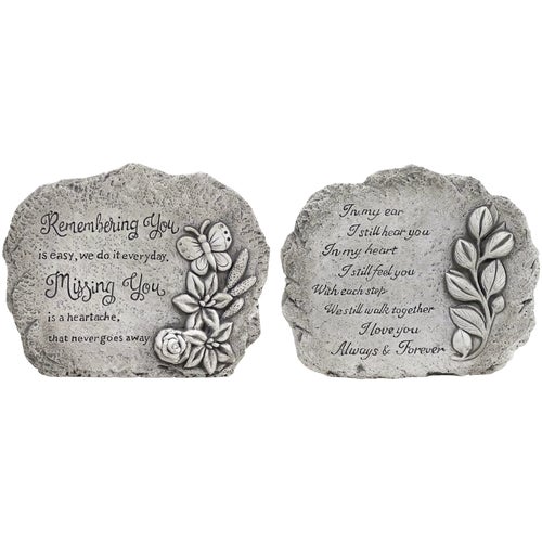 KGD474ABB Alpine Inspirational Garden Stone Plaque