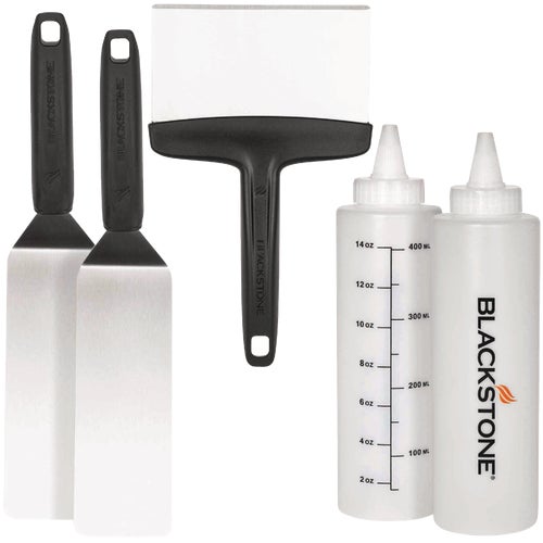 5230 Blackstone Stainless Steel 5-Piece Griddle Tool Set