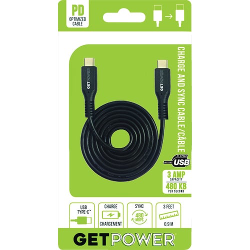 GP-USBC-USBC GetPower Power Delivery USB Charging & Sync Cable