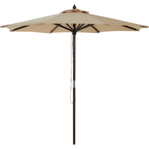 TJWU-003A-230-TAN Outdoor Expressions Market Patio Umbrella