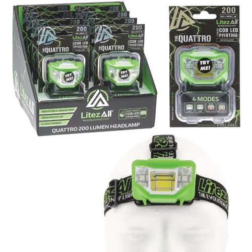 21111 LitezAll Quattro LED Headlamp