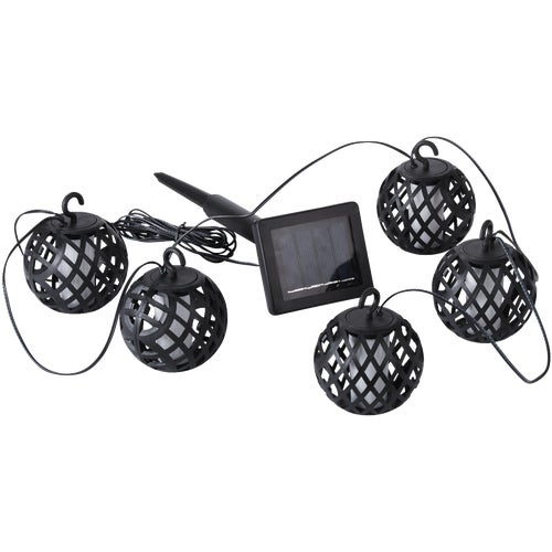 LG-38 Outdoor Expressions Solar Flame Patio String Lights