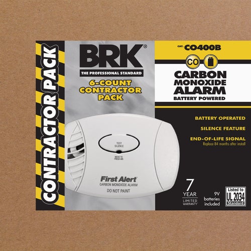 CO400B6CP First Alert Electrochemical Carbon Monoxide Alarm