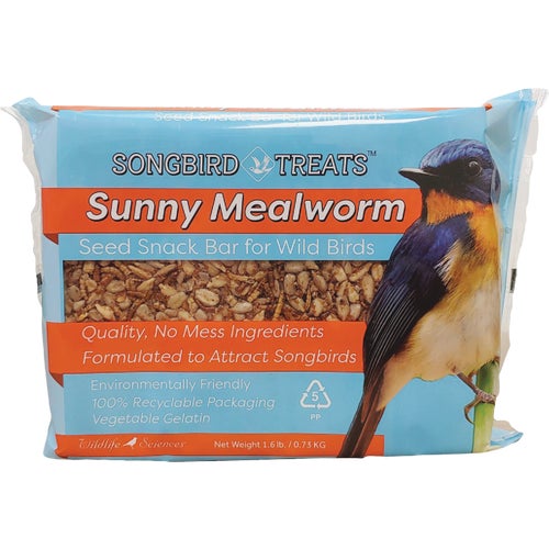 903 Wildlife Sciences Songbird Treats Sunny Mealworm Seed Cake