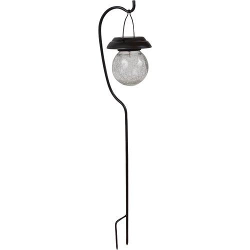 25764 Fusion Hanging Crackle Ball Solar Path Light