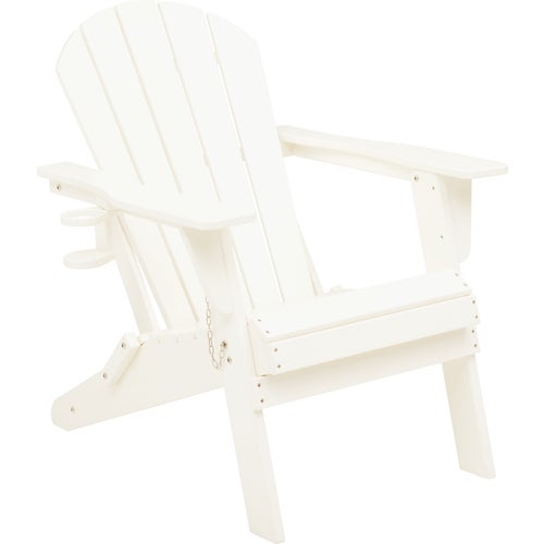 EY8001WH Outdoor Expressions High Density Polyethylene Adirondack Chair