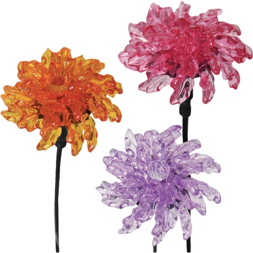 54152 Exhart Bergamot Flower Solar Stake Light