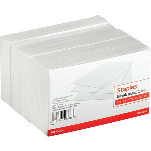 TR51010 Tru Red 3 In. x 5 In. Index Cards