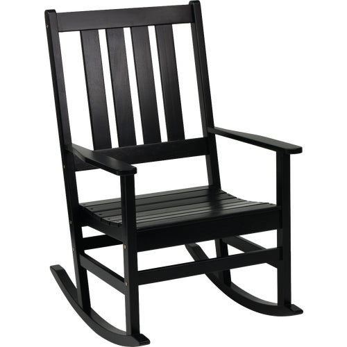 EY8003BK Outdoor Expressions HDPE Patio Rocking Chair