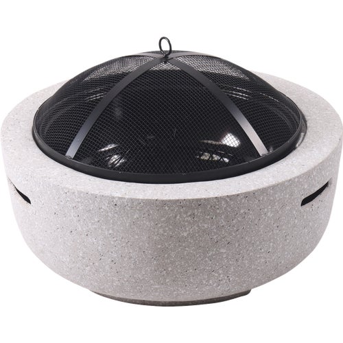 KY6017-A Round Faux Concrete Fire Pit