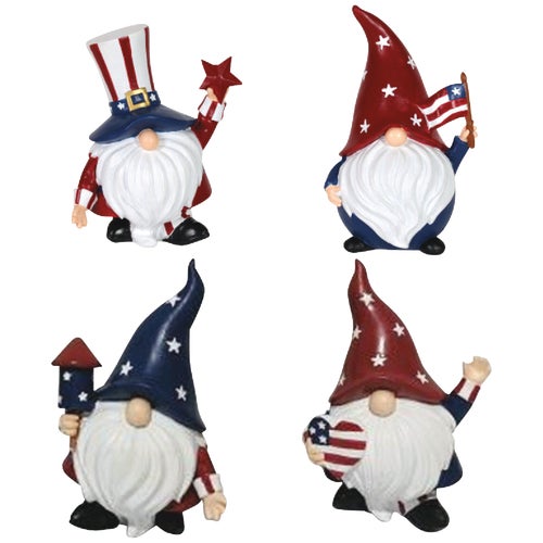 70608 Exhart Patriotic Gnome Lawn Ornament