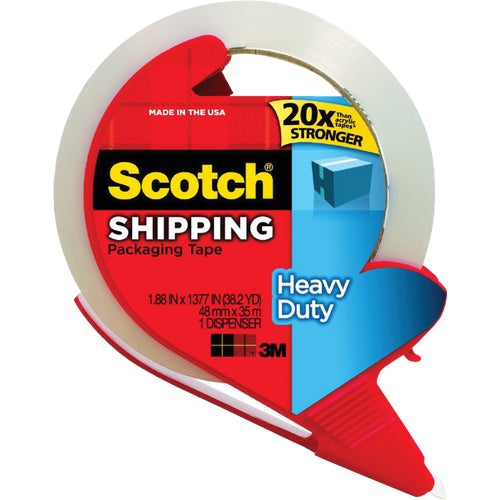 3850S-RD Scotch Packaging Tape with Refillable Dispenser