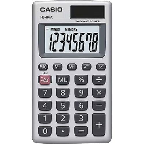 HS8VASB Casio Pocket Calculator