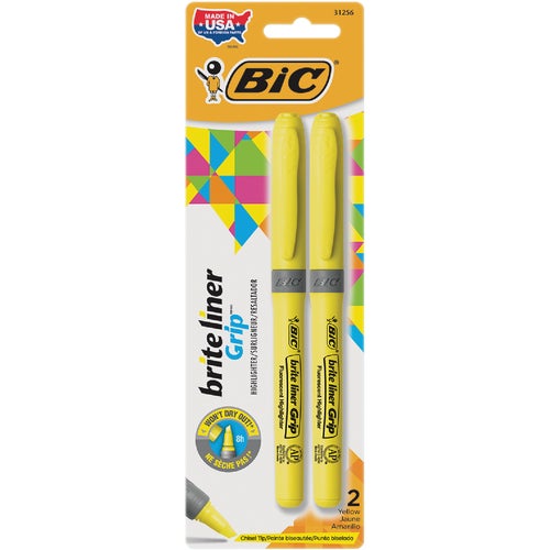 GBLP21 Bic Brite Liner Grip Highlighter