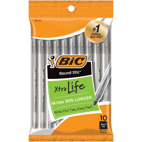 GSMP101BLK Bic Round Stic Ball Pen