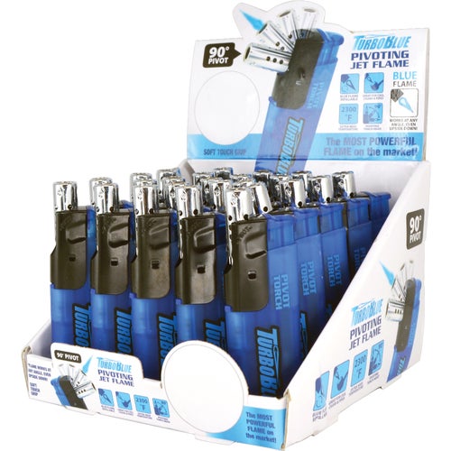 23881 Turbo Blue Refillable Butane Lighter