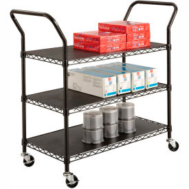 Picture of a Black Epoxy Wire Utility Cart