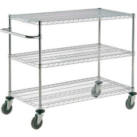 Image of a Chrome Wire Utility Cart