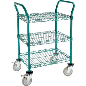 Poly Green Wire Utility Cart Image