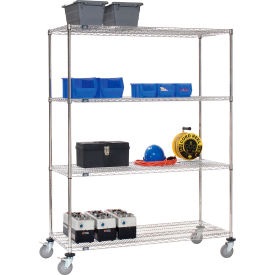 Image of a Stainless Steel Wire Shelf Truck