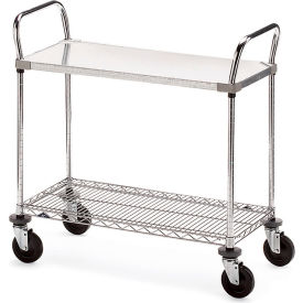 Zinc Plated Wire Utility Cart Image