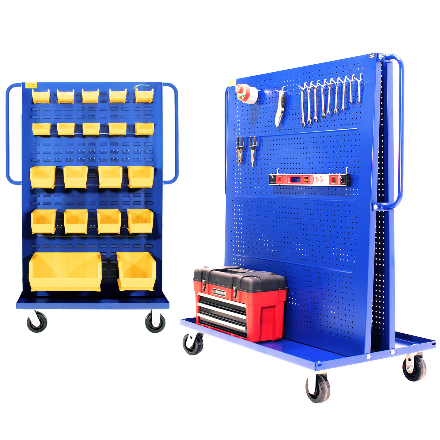 F89547B Valley Craft A-Frame Bin Tool Cart Image